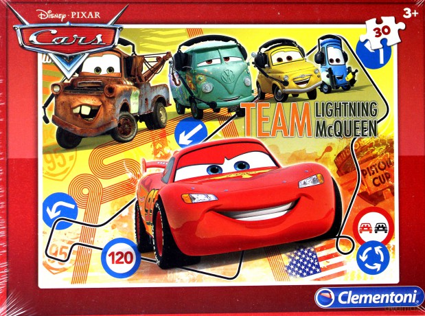 CLEMENTONI 30 el. Auta [PUZZLE]