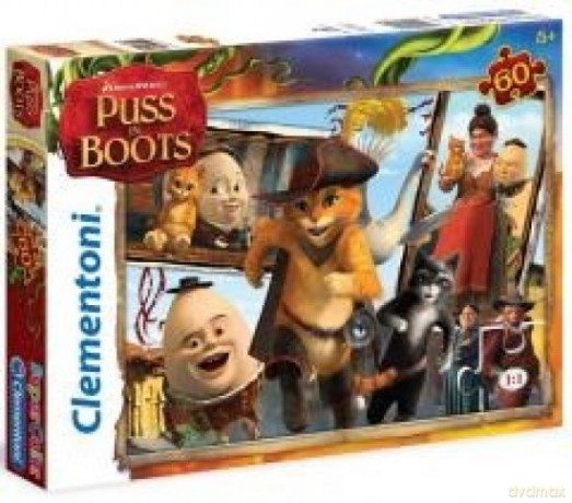 CLEMENTONI 60 el. Shrek - Kot w butach [PUZZLE]