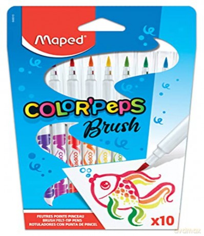Flamastry Colorpeps Brush 10 kolorów