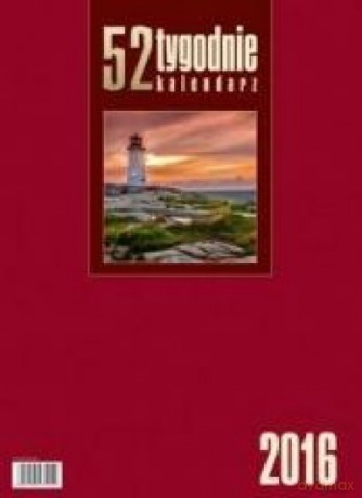 Kalendarz 2016 Biurkowy - 52T bordo [KALENDARZ]