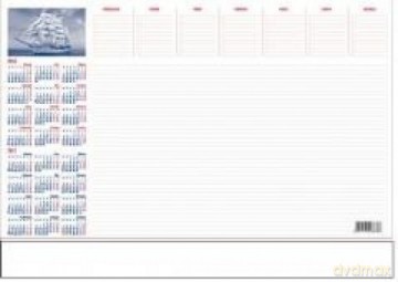 Kalendarz 2016 Biurkowy BIUWAR mały z listwą PCV [KALENDARZ]