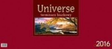 Kalendarz 2016 Biurkowy Universe - bordo [KALENDARZ]