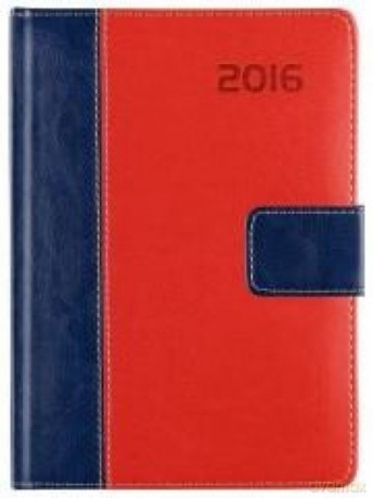 Kalendarz 2016 Książkowy A5 RD MAGNETO czerwony [KALENDARZ]
