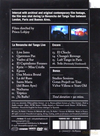 Gotan Project: La Revancha Del Tango Live (jewel case) [DVD]