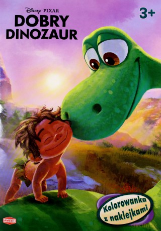 Kolorowanka z naklejkami. Dobry Dinozaur [KSIĄŻKA]