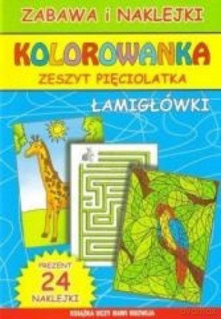 Kolorowanka. Łamigłówki. Zeszyt pięciolatka [KSIĄŻKA]