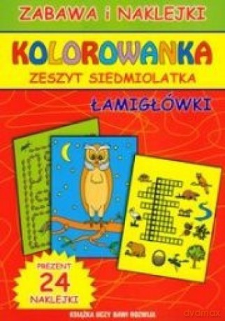 Kolorowanka. Łamigłówki. Zeszyt siedmiolatka [KSIĄŻKA]