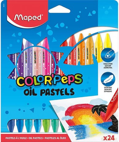 Kredki Colorpeps pastele olejne 24 kolory