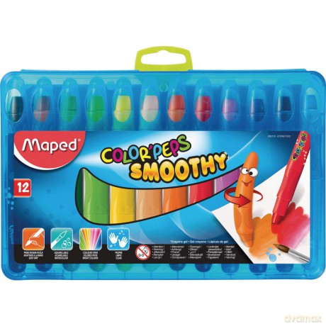 Kredki Colorpeps Smoothy żelowe 12 kolorów