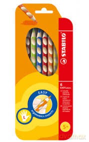 Kredki Easycolors dla leworęcznych 6 kolorów
