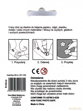 Kropki kleju 200 szt.
