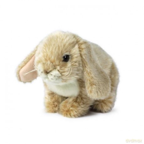Królik siedzący kremowy 25 cm