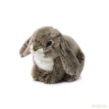 Królik siedzący szary 25 cm