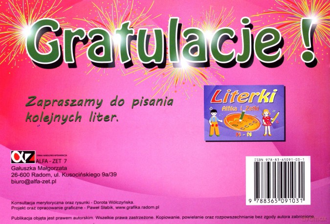 Literki Alfika i Zetki A-G [KSIĄŻKA]
