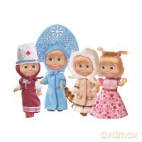 Masza w różnych strojach, 4 rodzaje