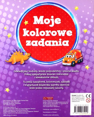 Moje kolorowe zadania. Ponad 500 naklejek [KSIĄŻKA]