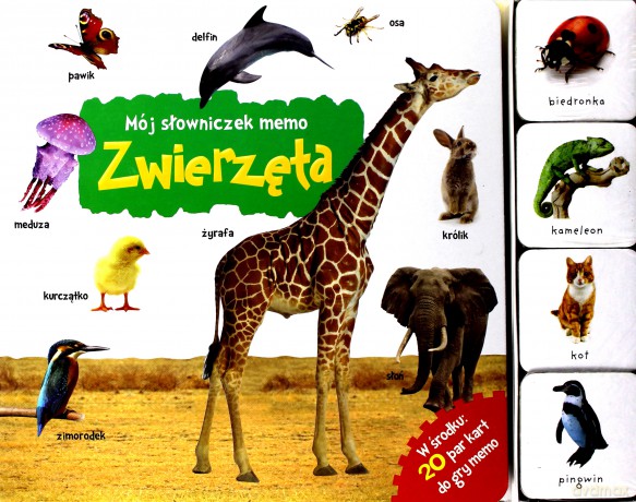 Mój słowniczek memo. Zwierzęta [KSIĄŻKA]
