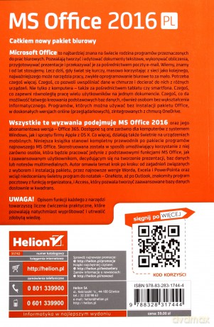 MS Office 2016 PL w biurze i nie tylko [KSIĄŻKA]