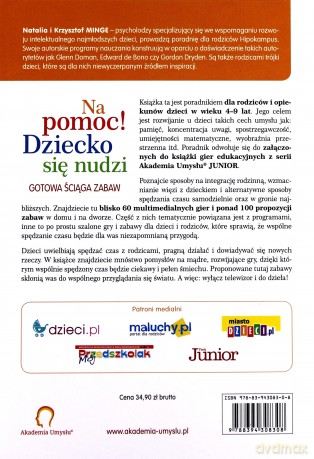 Na pomoc! Dziecko się nudzi - Natalia Minge, Krzysztof Minge [KSIĄŻKA]