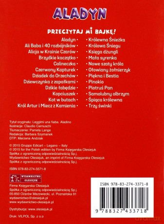 Przeczytaj mi bajkę! Aladyn [KSIĄŻKA]