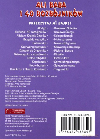 Przeczytaj mi bajkę! Ali Baba i 40 rozbójników [KSIĄŻKA]
