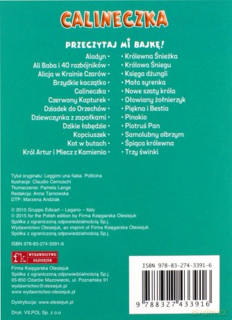 Przeczytaj mi bajkę! Calineczka [KSIĄŻKA]
