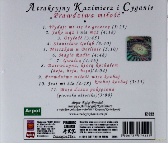 Atrakcyjny Kazimierz I Cyganie: Prawdziwa Miłość [CD]
