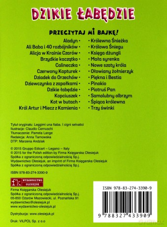Przeczytaj mi bajkę! Dzikie łabędzie [KSIĄŻKA]