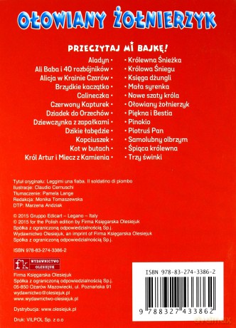 Przeczytaj mi bajkę! Ołowiany żołnierzyk [KSIĄŻKA]