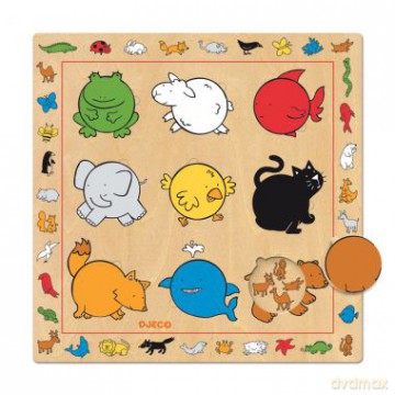 Puzzle drewniane - Kolory
