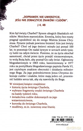 Święty Charbel pokorny nasladowca Chrystusa - Cyprian Kostrzewa [KSIĄŻKA]