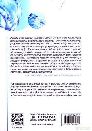 Wczesna interwencja w logopedii [KSIĄŻKA]