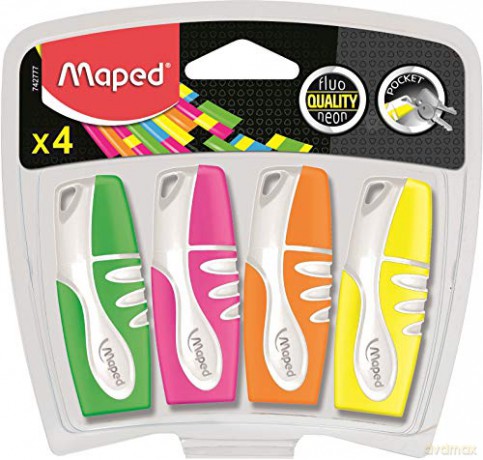Zakreślacz Fluo Peps pocket mix 4 kolory