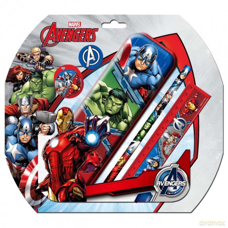 Zestaw 5 przyborów szkolnych Avengers 99