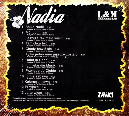Nadia: Bajka Nadii [CD]