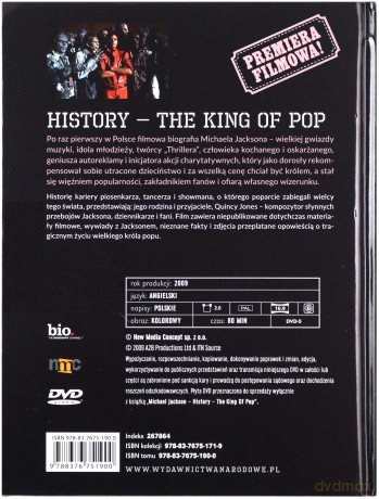 Legendy muzyki: Michael Jackson History - The King of Pop (booklet) [DVD]