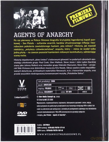 Legendy muzyki: Sex Pistols Agents of Anarchy (booklet) [DVD]