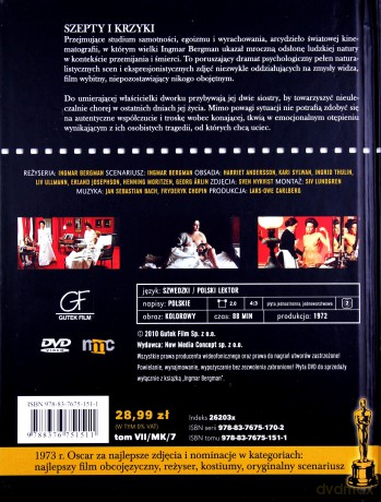 Szepty i Krzyki (booklet) [DVD]