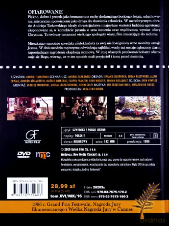 Ofiarowanie (booklet) [DVD]