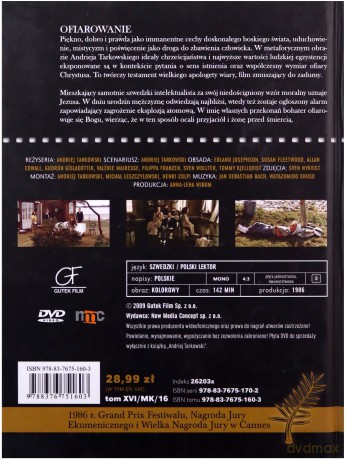 Ofiarowanie (booklet) [DVD]
