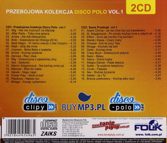 Przebojowa Kolekcja Disco Polo 1 [2CD]
