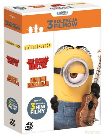 Jak ukraść księżyc / Minionki rozrabiają / Minionki [BOX] [4DVD]