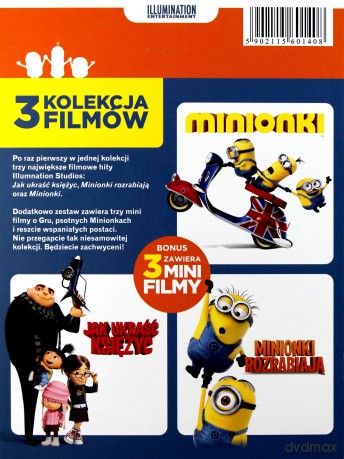 Jak ukraść księżyc / Minionki rozrabiają / Minionki [BOX] [4DVD]