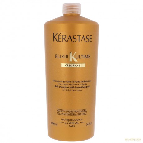 Kerastase Elixir Ultime Oleo-Riche Szampon do włosów grubych 1000 ml