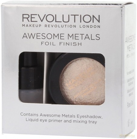 Makeup Revolution London Awesome Metals Metaliczny cień do powiek 1,5 g - Rose Gold