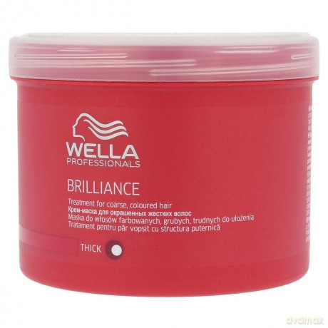 Wella Brilliance Maska do włosów farbowanych, grubych i trudnych do ułożenia 500 ml
