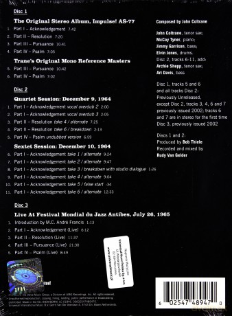 John Coltrane: A Love Supreme The Complete Masters [3CD]
