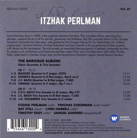 Itzhak Perlman: Baroque Album [2CD]