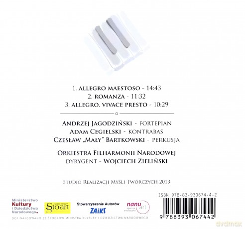 Andrzej Jagodziński: Koncert Fortepianowy G-Moll [CD]