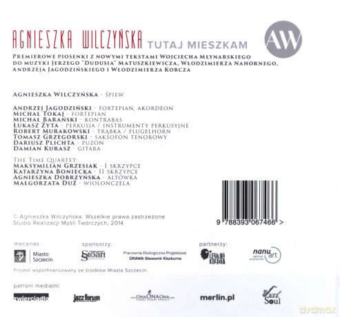 Agnieszka Wilczyńska: Tutaj Mieszkam (Nowe piosenki W. Mynarskiego) [CD]